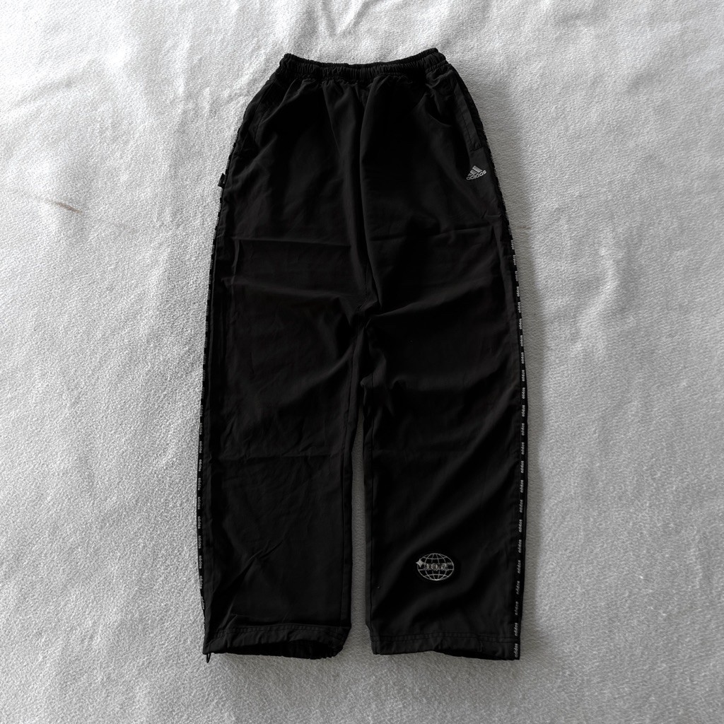 00s ADIDAS Vintage Taped Windbreaker Pants