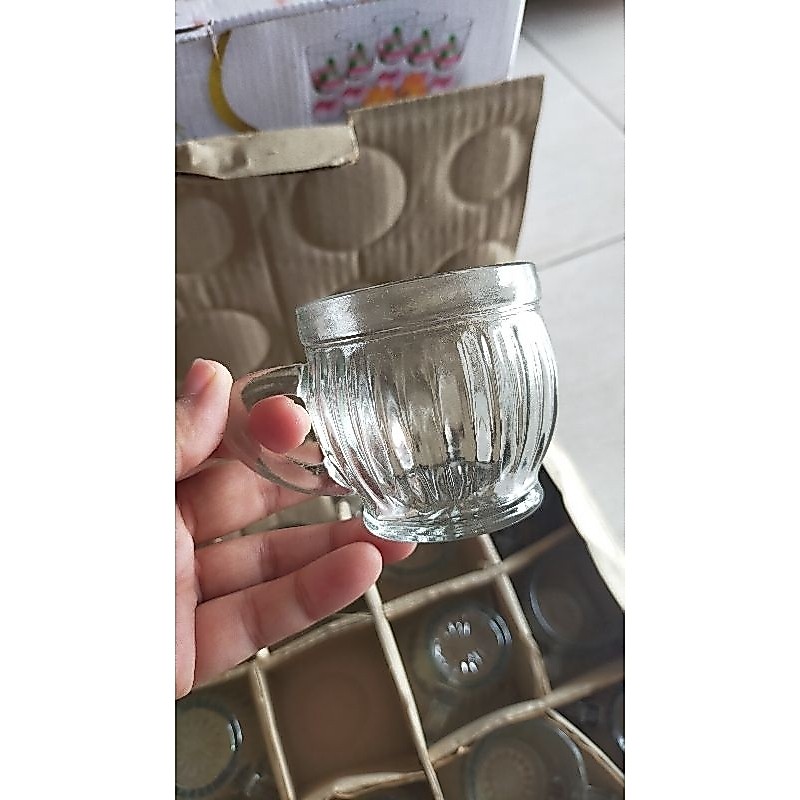 GELAS KACA / GELAS TELUR /GELAS KOPI/1lusin