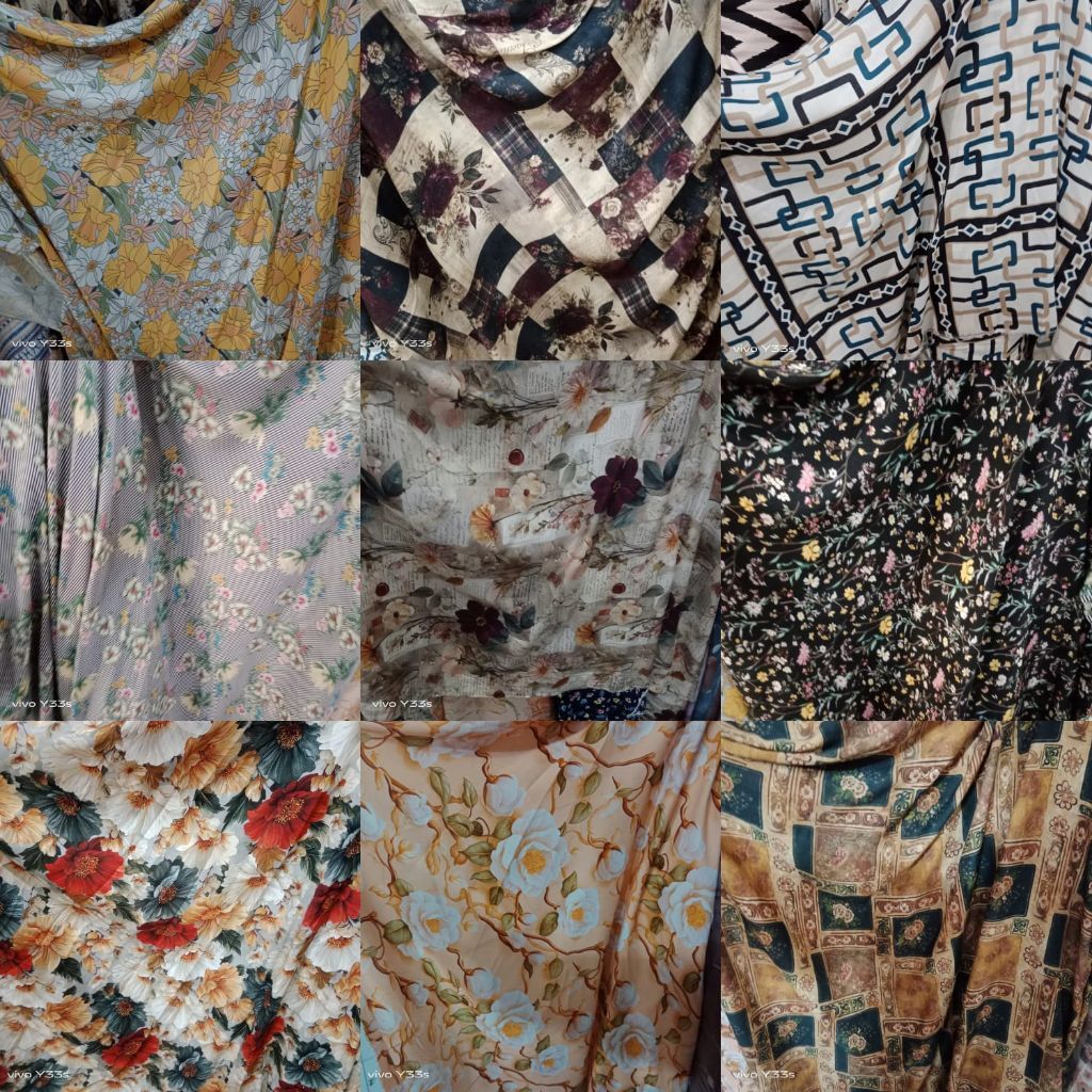 Kain Rayon premium/Kain Rayon Viscose Grade A/Kain Katub Rayon Viscose Premium Grade A [ 0.5"Meter  
