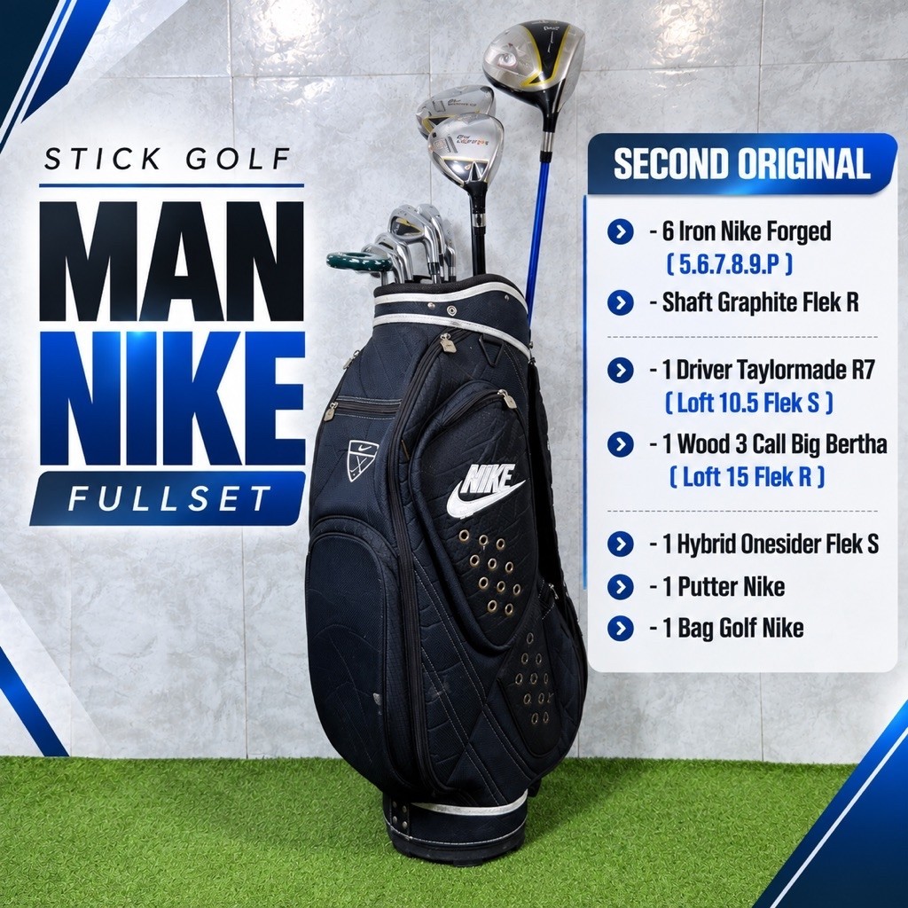 Stick Golf Man Nike Shaft Graphite Fullset Bag Golf Second Original