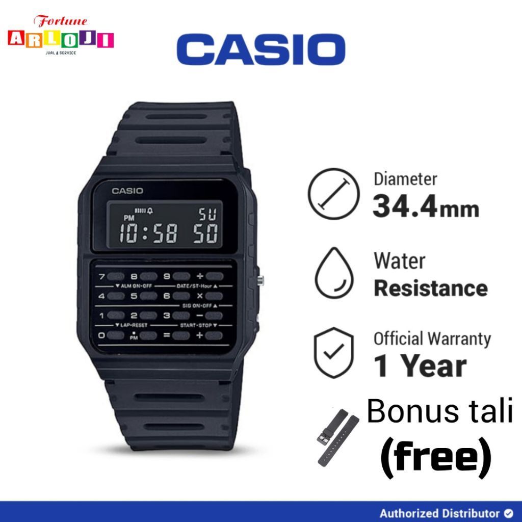 Jam Tangan Pria CASIO CA-53WF - Kalkulator 8 digit - Original