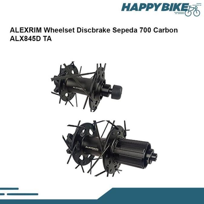 ALEXRIM Wheelset ALX845D Velg Sepeda Balap Road Bike Carbon Discbrake 700c Velg Sepeda Set Lengkap