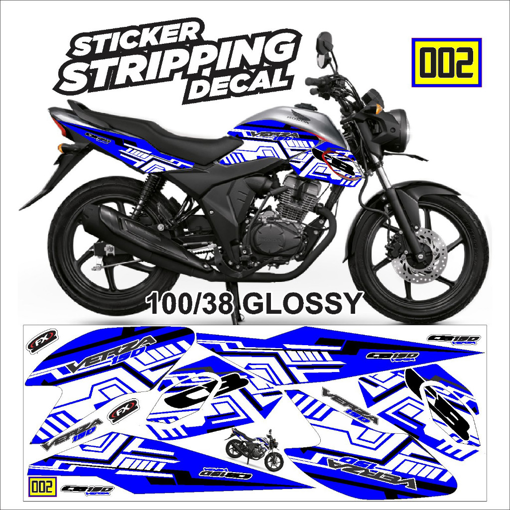 striping variasi CB Verza 150 New /sticker decal motor CB Verza 150 New /stiker lis polet CB Verza 1