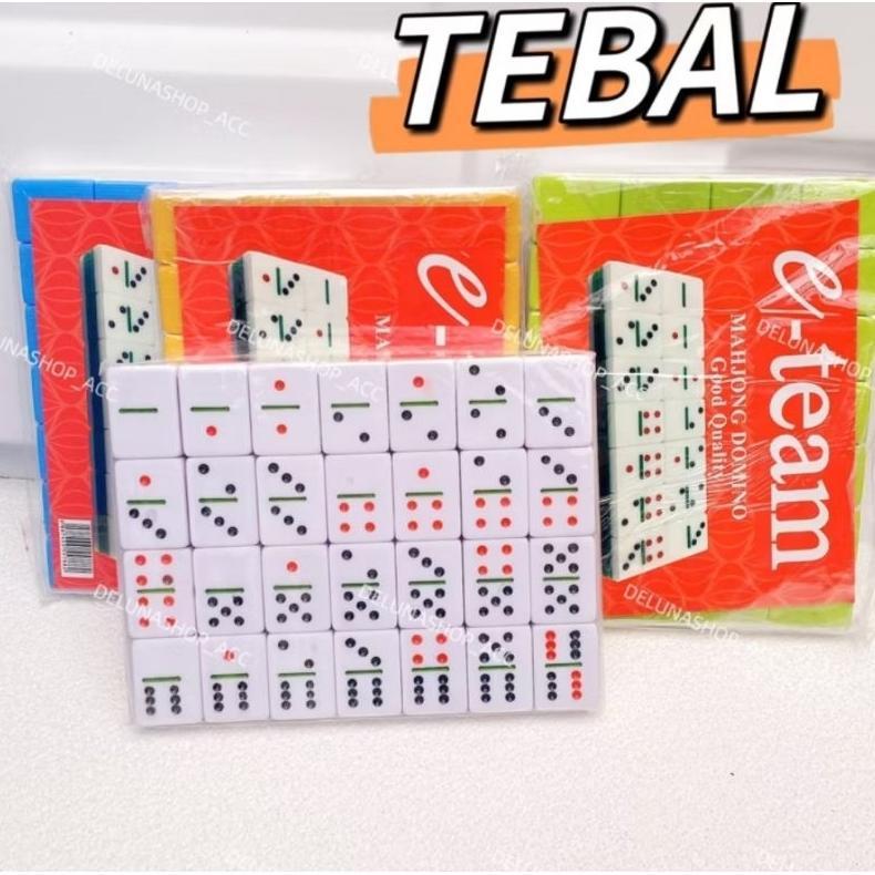 Domino Batu Gaplek Tebal 1,5 cm /  Domino Batu Gaple Tebal / Dam Batu Tebal DISKON