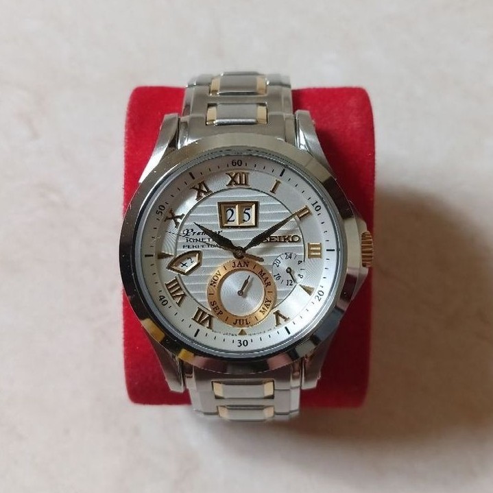 Seiko Premier SNP072P1 Kinetic Perpetual Calendar