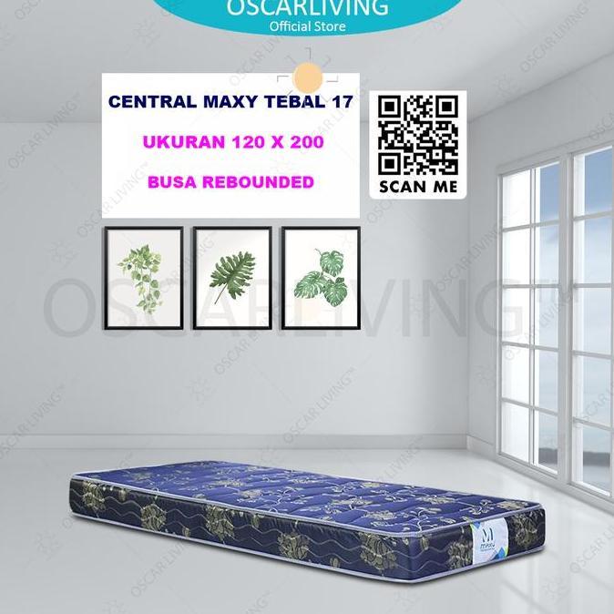 Pilihan - Kasur Central Maxy Kasur Rebounded Fiber Foam Uk 120 X 200 - Biru T 18