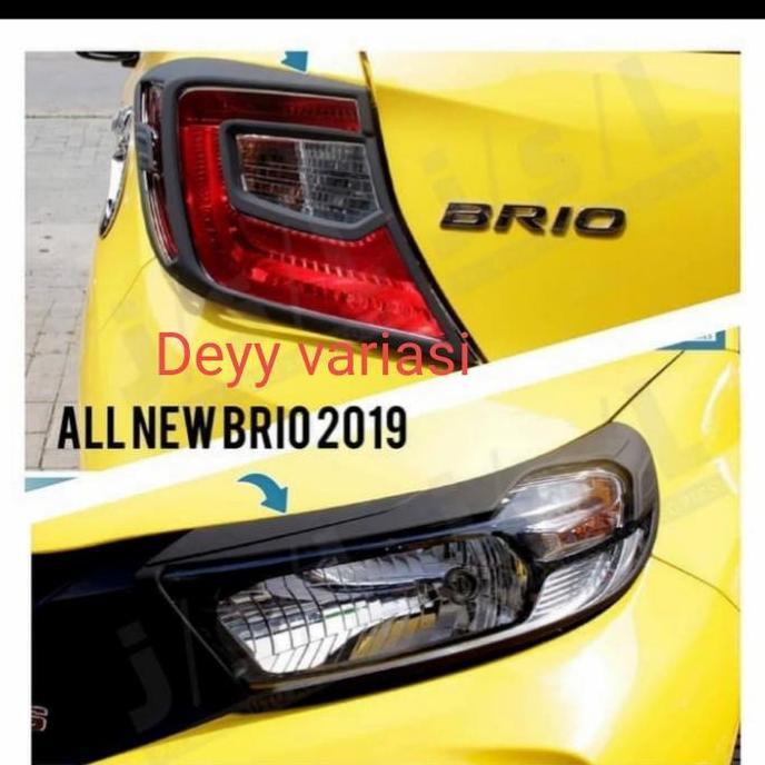 GARNISH DEPAN BELAKANG MOBIL BRIO 2018-2022 HITAM PREMIUM