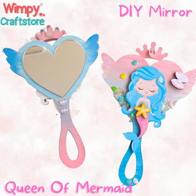 Wimpy Craft KIT DIY Mirror Art Kit Kado Kerajinan Tangan Painting Set