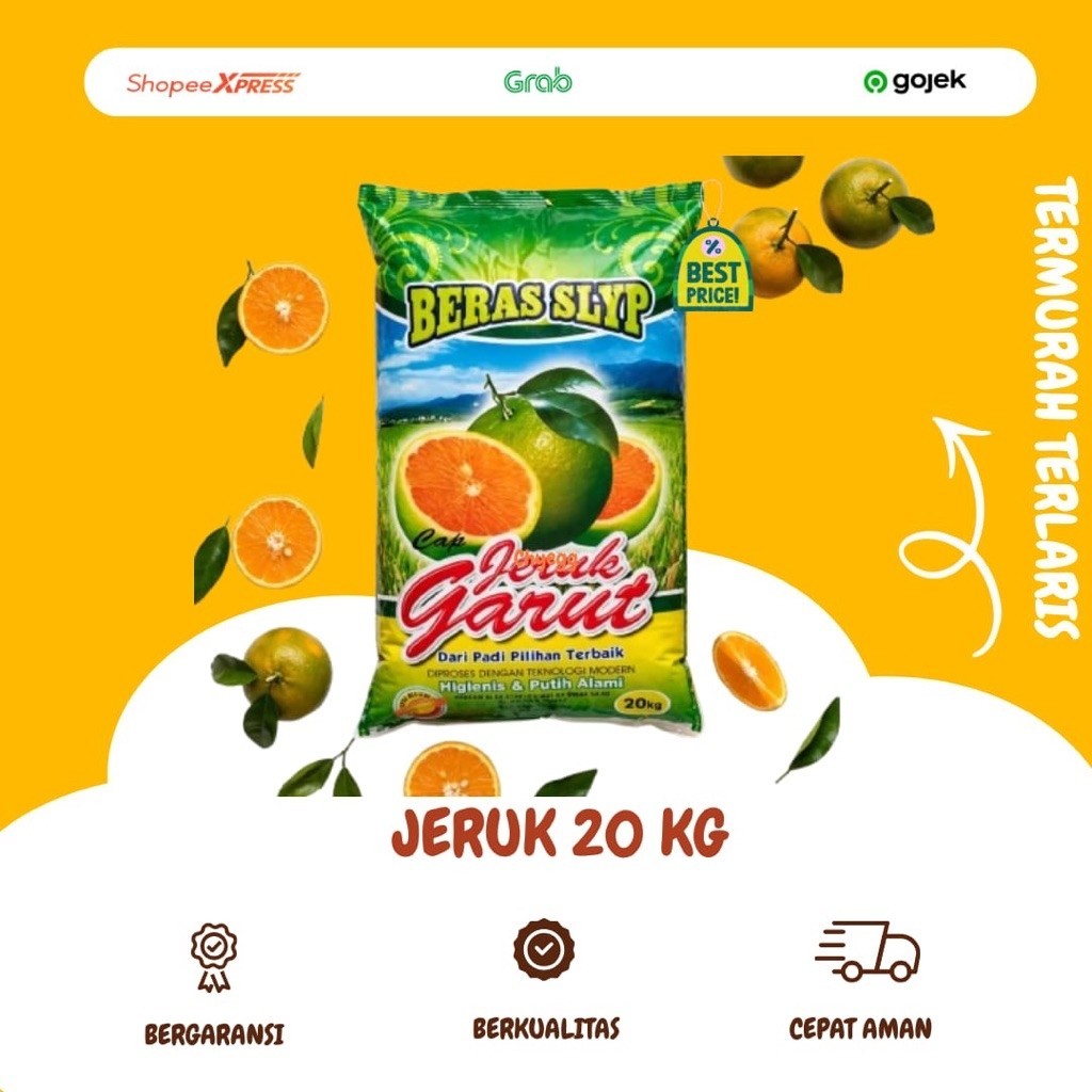[DEPOK] BERAS JERUK GARUT 20 KG PULEN PUTIH PREMIUM