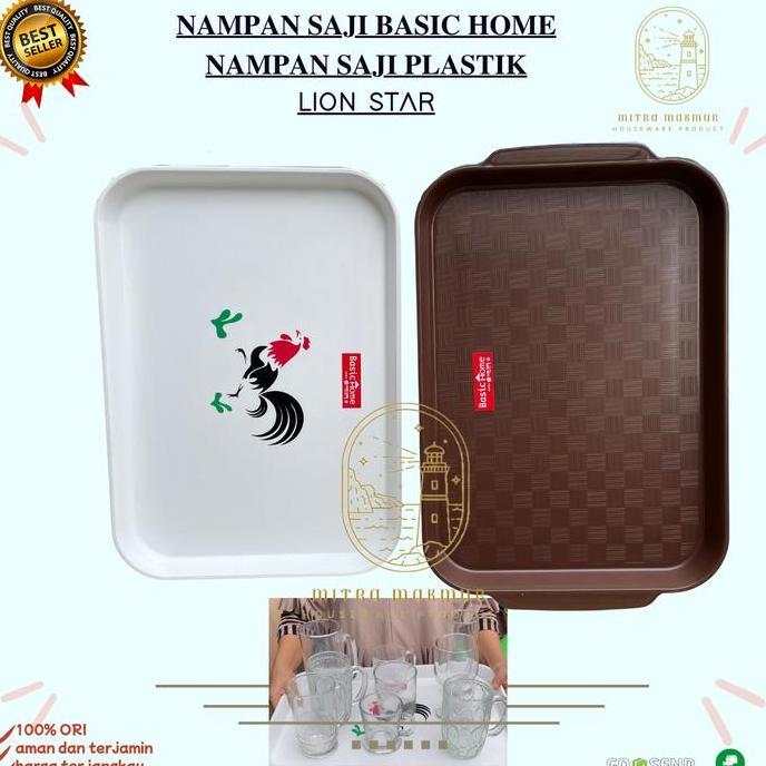 Sale Nampan Plastik Basic Home / Nampan Persegi/ Baki Tray Lion Star