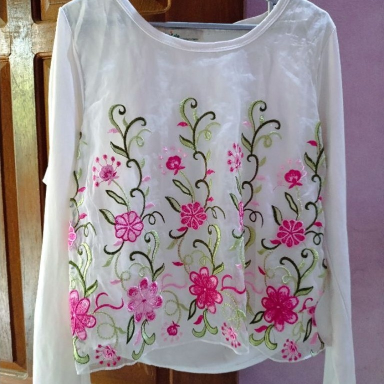PL kaos mix organza korean style (BACA DESKRIPSI)