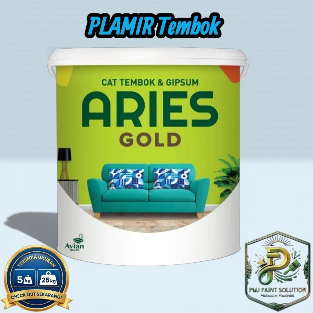 Plamir Tembok Aries Gold 1kg