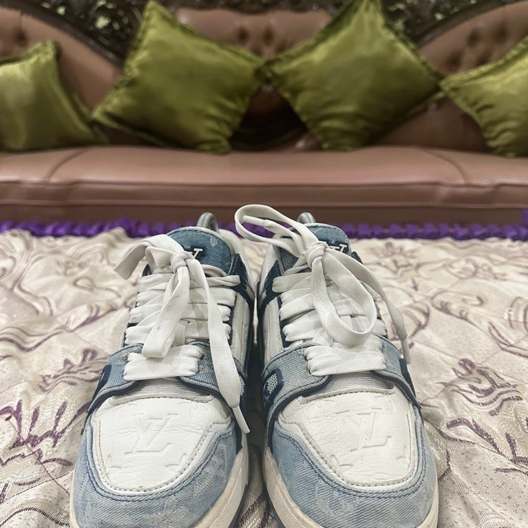 LV Trainer Denim Blue