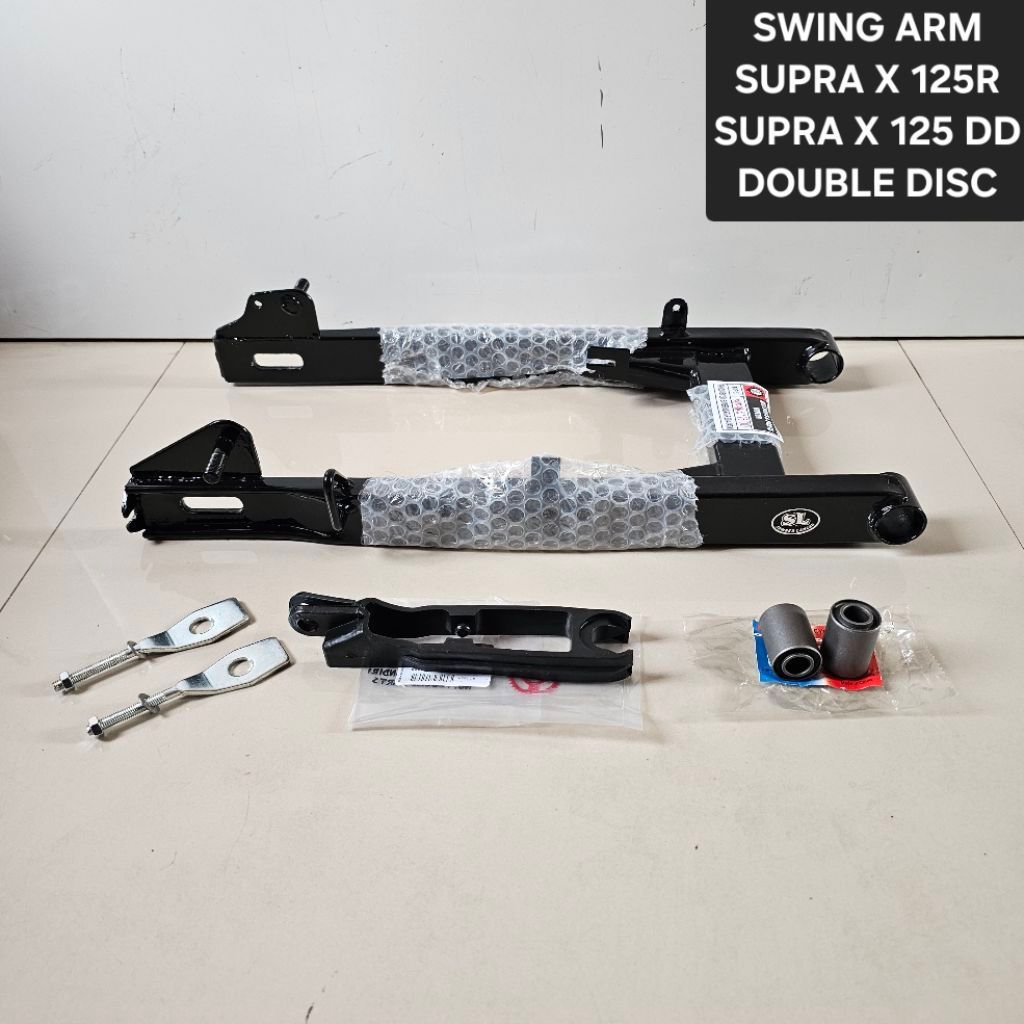 swing arm SUPRA X 125R dobel disc cakram belakang supra batman fullset