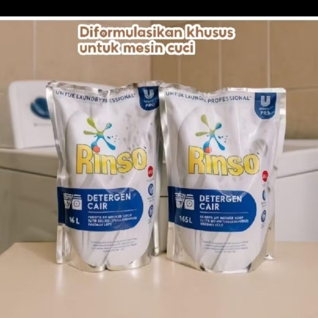 PROMO Rinso Matic Detergen Cair 1.65L Front Load