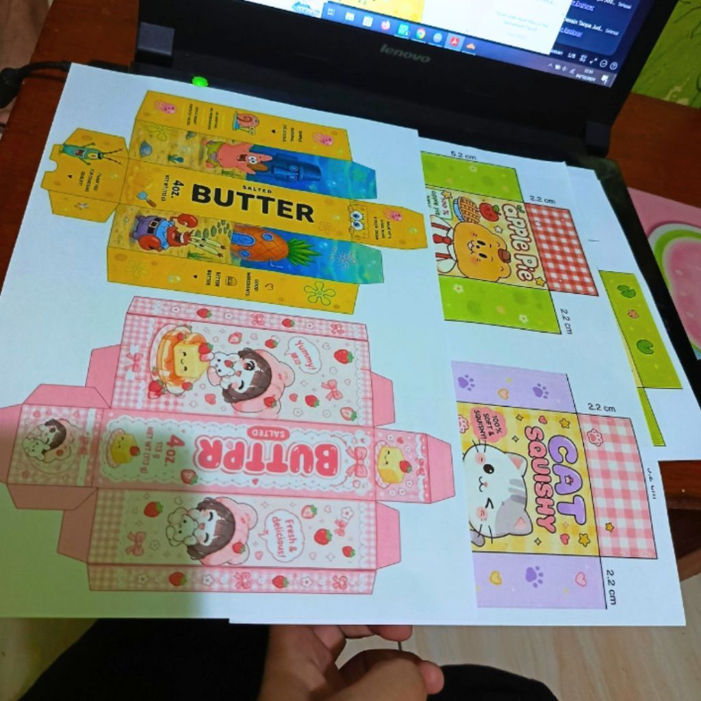 SQUISHY PAPER DIY / SQUISHY PAPER / CUSTOM CETAK KERTAS SQUISHY UNTUK DIY