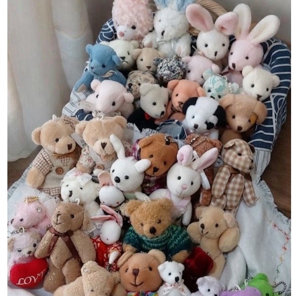 Boneka buat wisuda Teddy Bear , Care Bear, Tully's Coffee , Bear vintage plushie ganci hadiah birthd