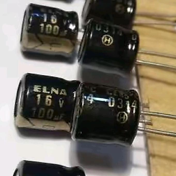 ELKO ELCO 100UF/16V 100UF 16V ELNA GOLD AUDIO GRADE ELC99