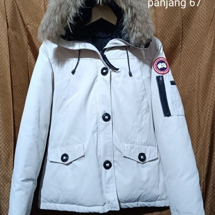 jaket canada goose putih slimfit jaket salju canada putih jaket bulu angsa canada jaket winter canad