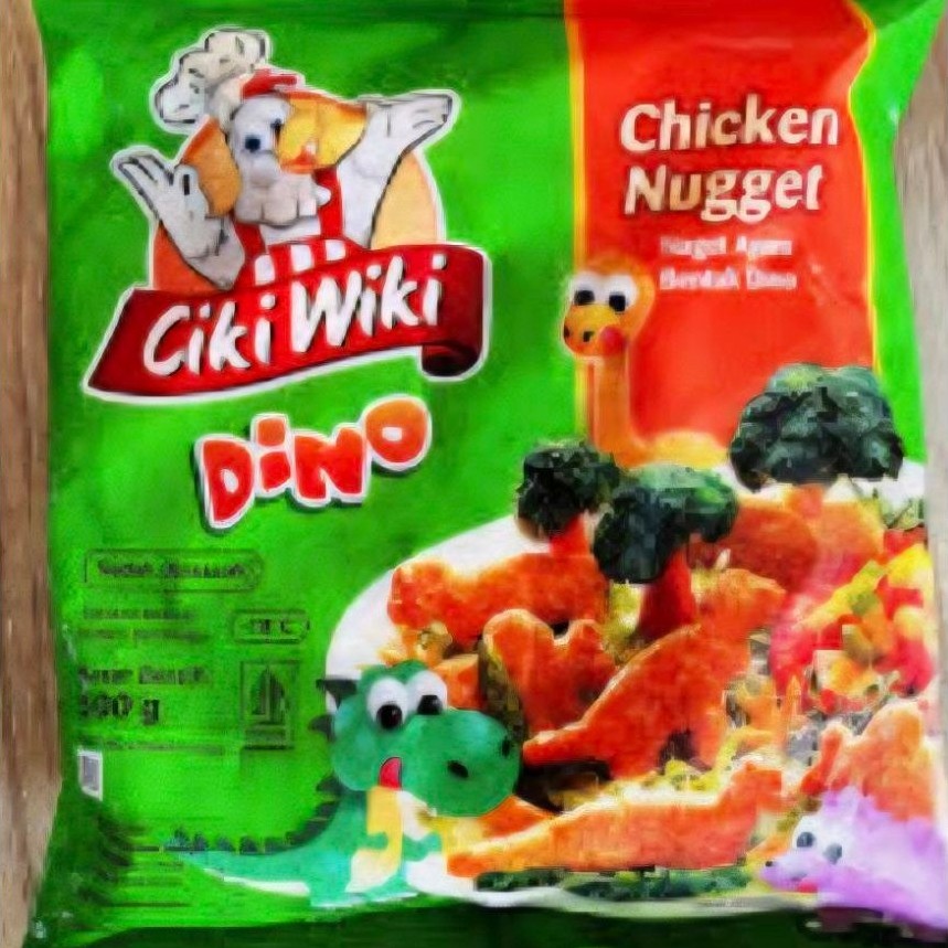 Ciki Wiki Chicken Nugget Dino 500gr Halal Enak