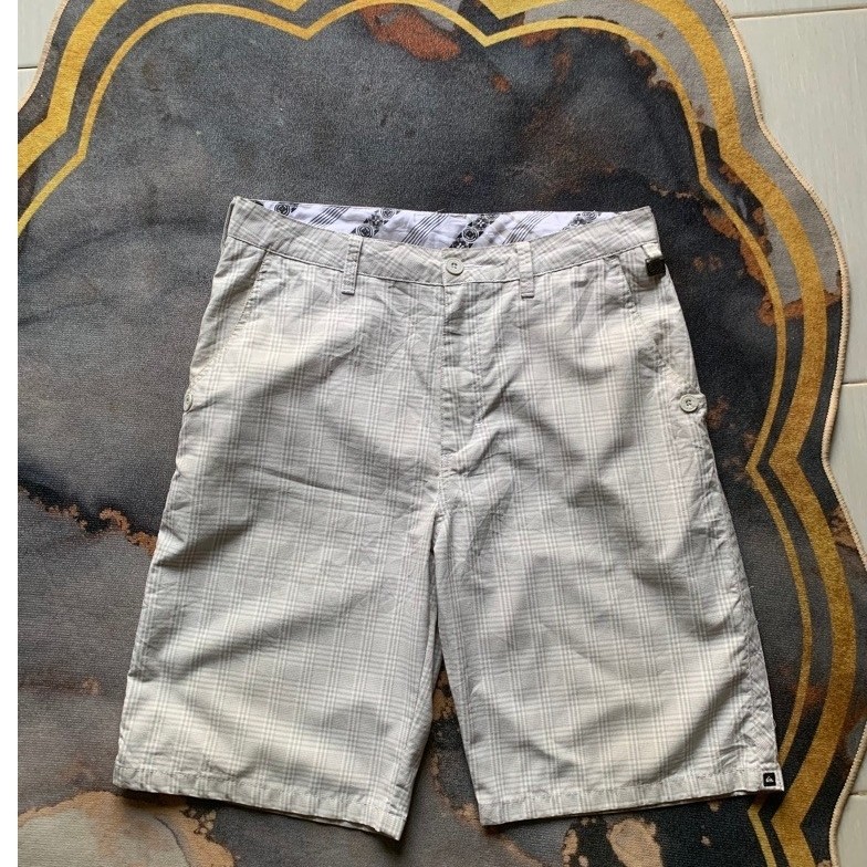 celana plaid quiksilver second