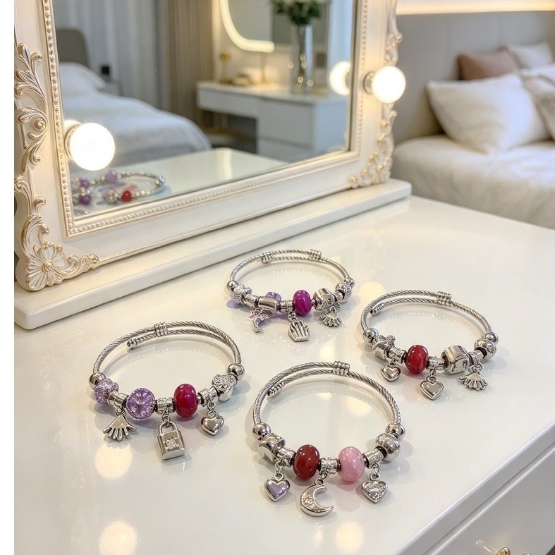 Gelang pandora titanium bagus