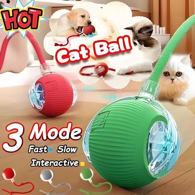 [OK] [Lelang habis]Bola Kucing Mainan Bola Tali Kucing Anjing Cat Rolling Ball Mainan Listrik Cerdas
