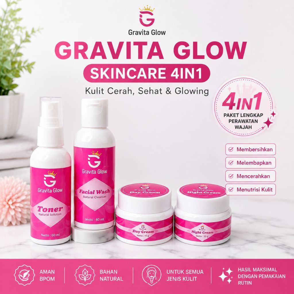 Paket Gravita Glow Skincare BPOM