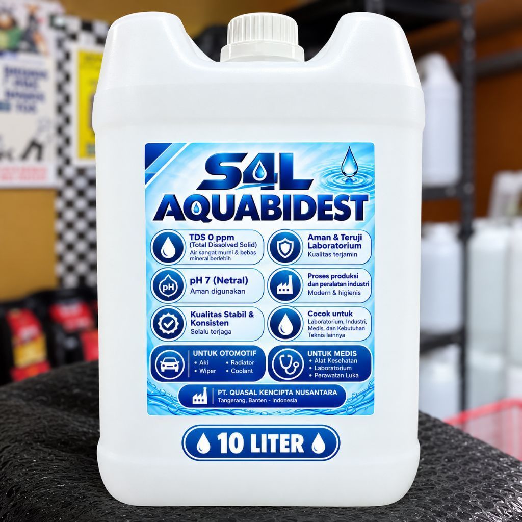 Aquabidest / Aquabidestilata / Aquabidest 10 Liter