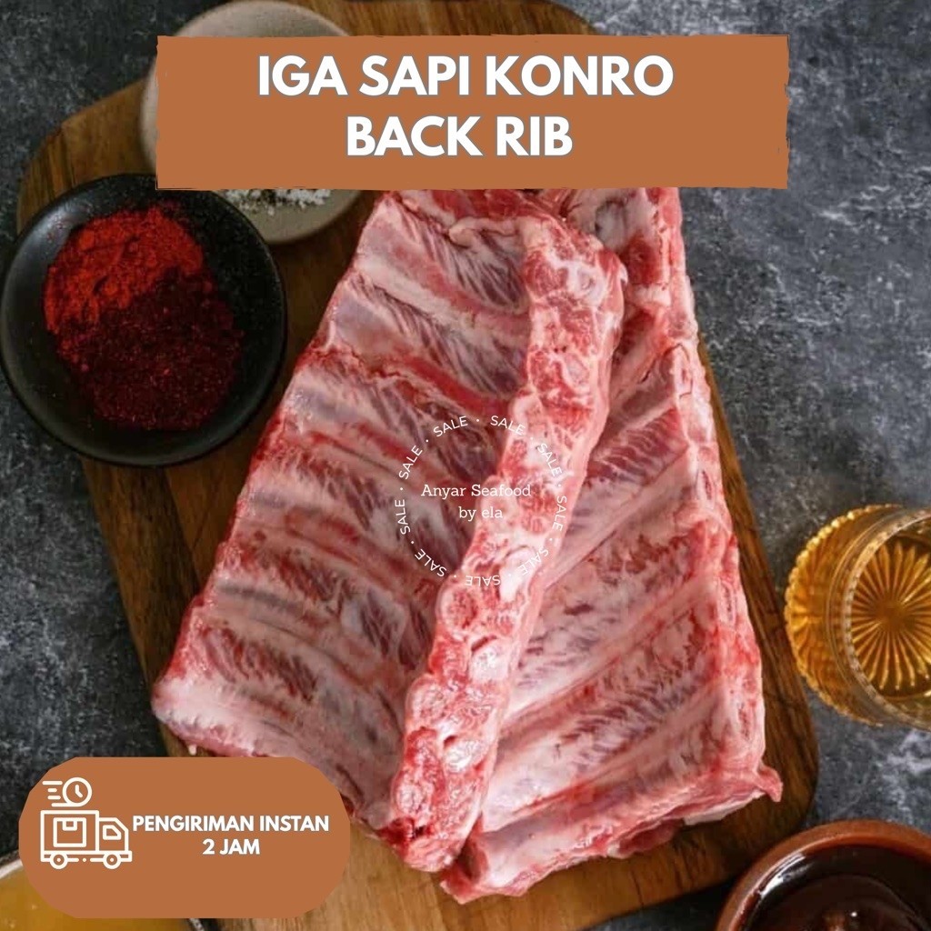 iga sapi konro back rib iga sapi conro segar sapi lokal fresh pengiriman instan bandung
