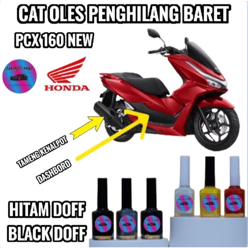 CAT OLES DASHBOARD HITAM DOFF PENGHILANG BARET MOTOR HONDA PCX 160 NEW