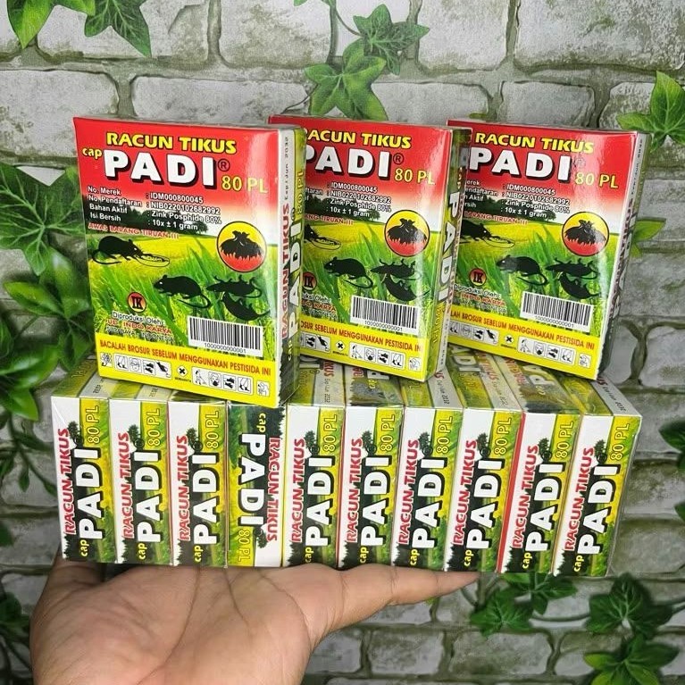 RACUN TIKUS CAP PADI ISI 10 BOX AMPUH MEMBASMI HAMA TIKUS