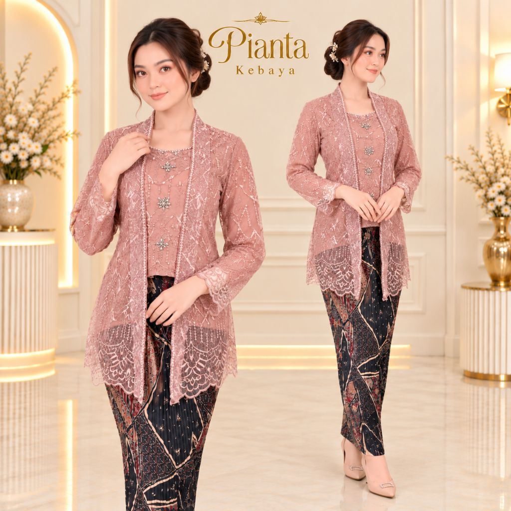 Kebaya Kutubaru Tille Bordir Premium Part 1 | Kebaya Kutubaru Payet | Kebaya Modern Wisuda