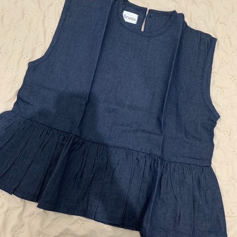 Vest denim second Wanita