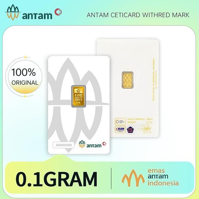 Terlaris Antam 0.1 Gr Certicard / Logam Mulia 0.1 Gram Antam 2026