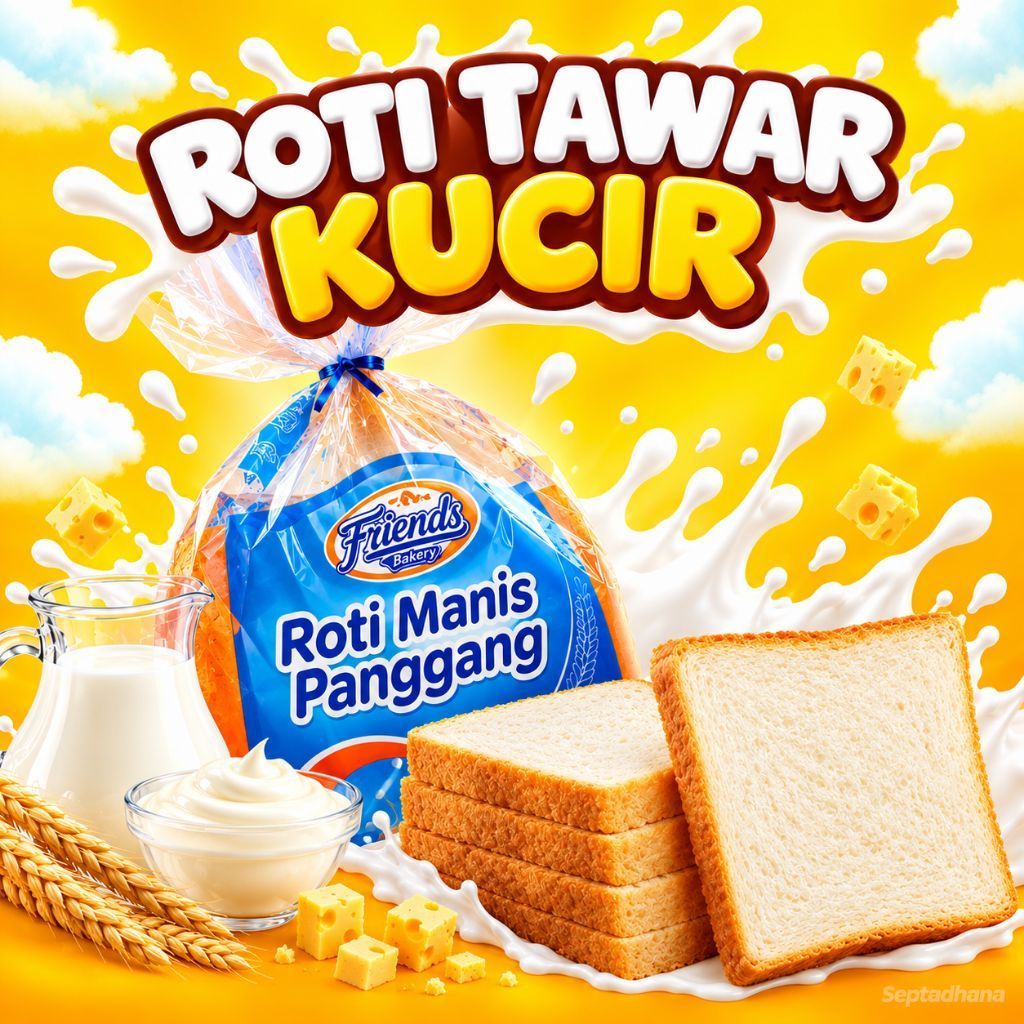 Roti Tawar Lembut atau Tawar Kuncir by Friends Bakery / Roti Tawar Lembut Halus