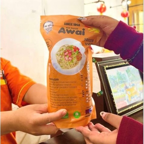 Mie Pangsit Awai Medan Frozen / Mie Pangsit Awai Frozen / Mie Pangsit Non Halal Frozen