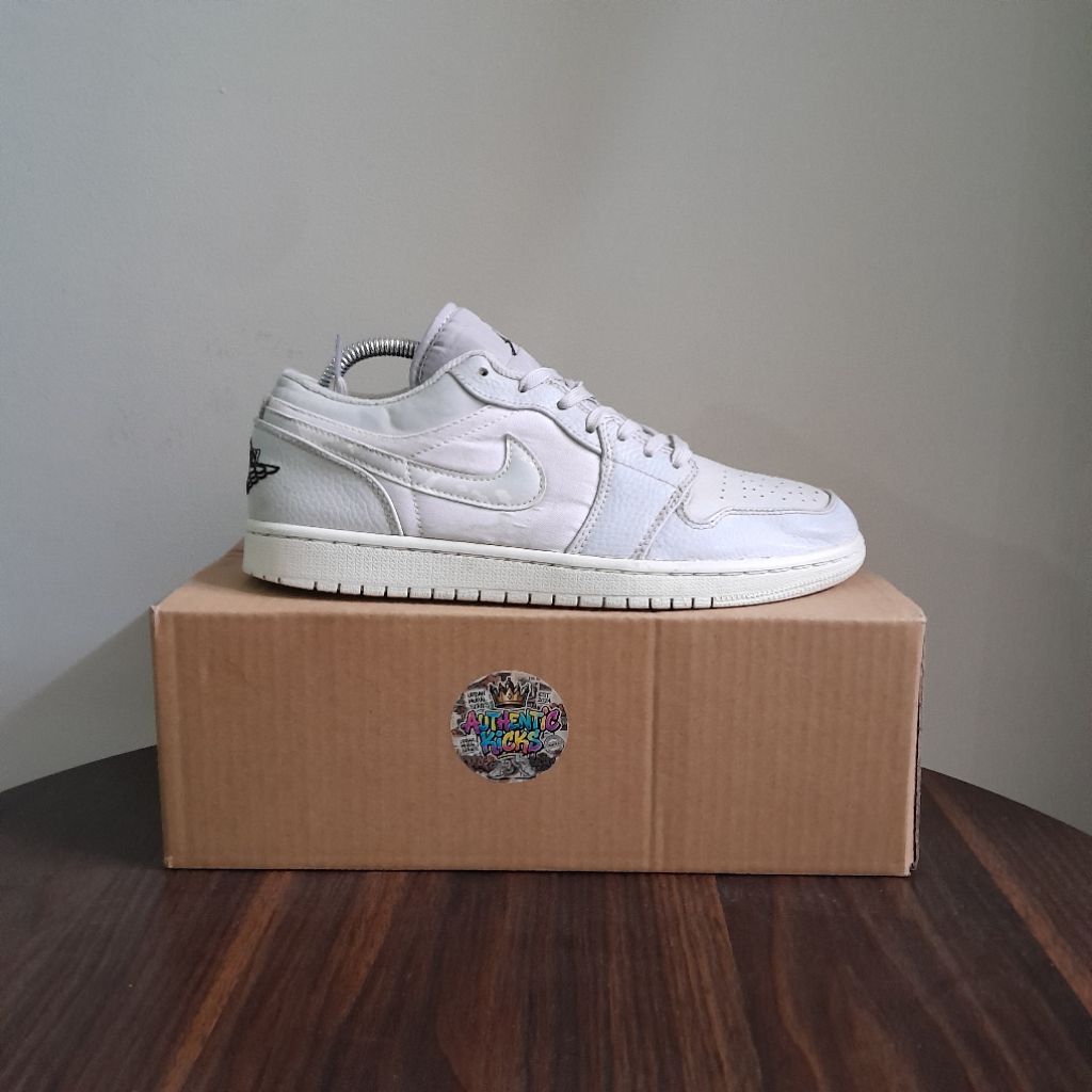 Sepatu Second Casual Air Jordan 1 Low White Camo Size 42 26.5 cm