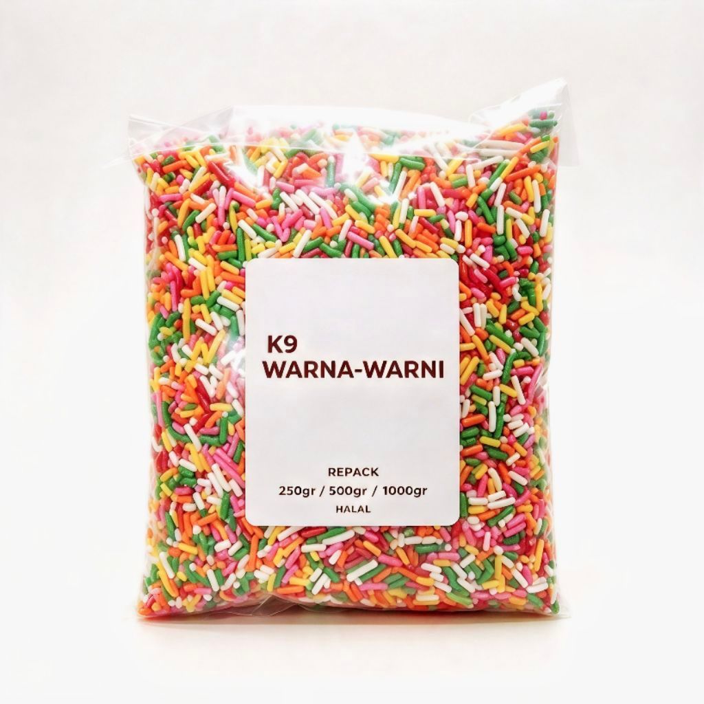Meses/Mesis K9 Warna-Warni 250gr/500gr/1000gr Toping Kue
