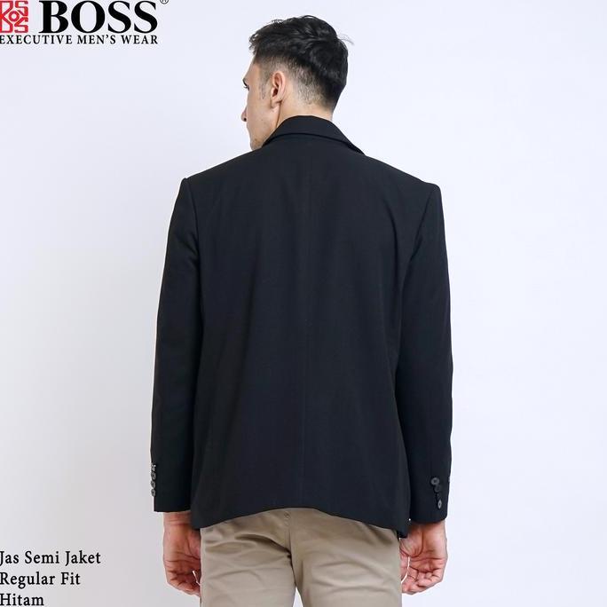 Cool- Boss Jas Semi Jaket Formal Regular Fit Hitam