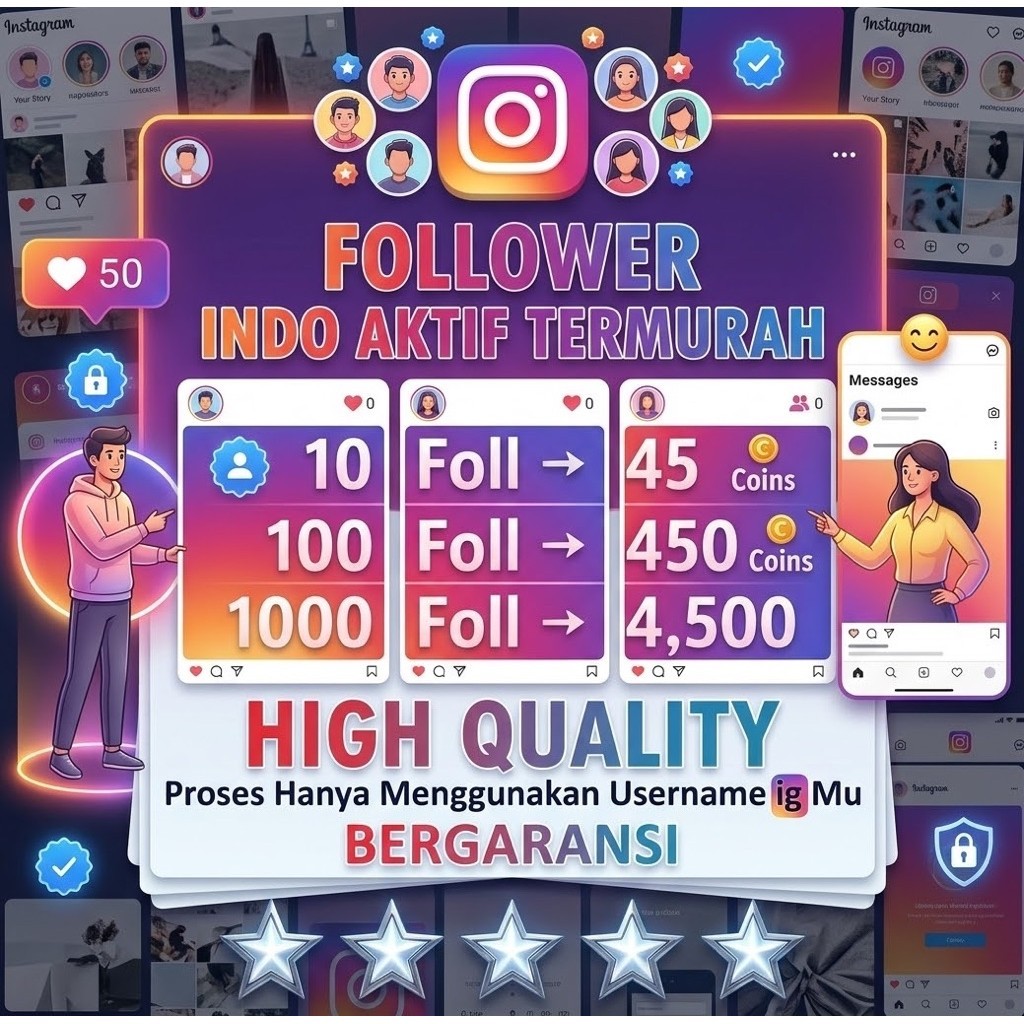 Follower Instagram Permanen Real Indo Termurah - Proses Fast Bergaransi