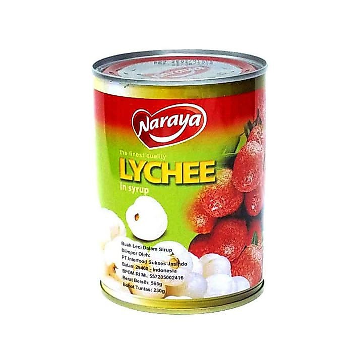 Naraya Lychee in Syrup - Buah Leci kemasan Kaleng - Buah Kaleng - naraya leci kaleng - buah tropis k