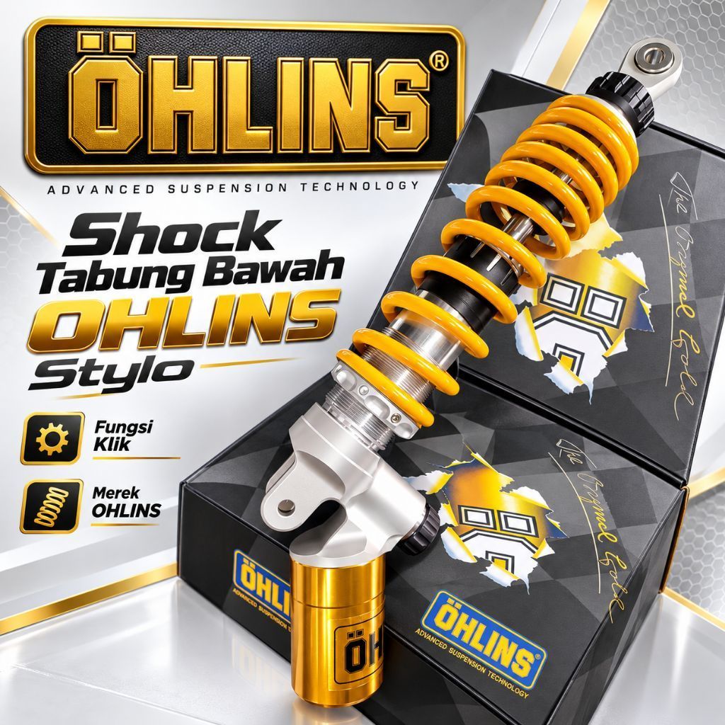 shock tabung bawah Ohlins Honda Stylo Scoopy vario fungsi klik