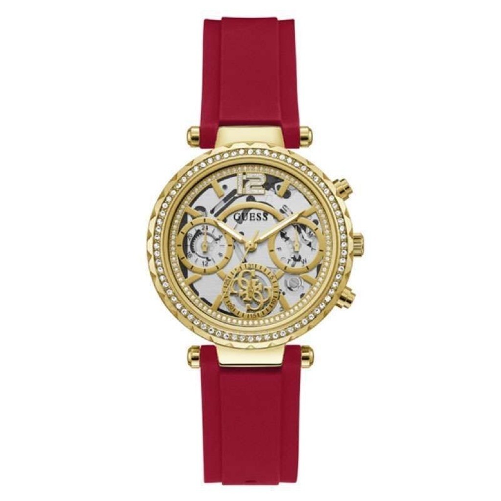 Guess Watches GW0484L1 Original SOLSTICE Jam Tangan Wanita Analog Red Bergaransi Resmi