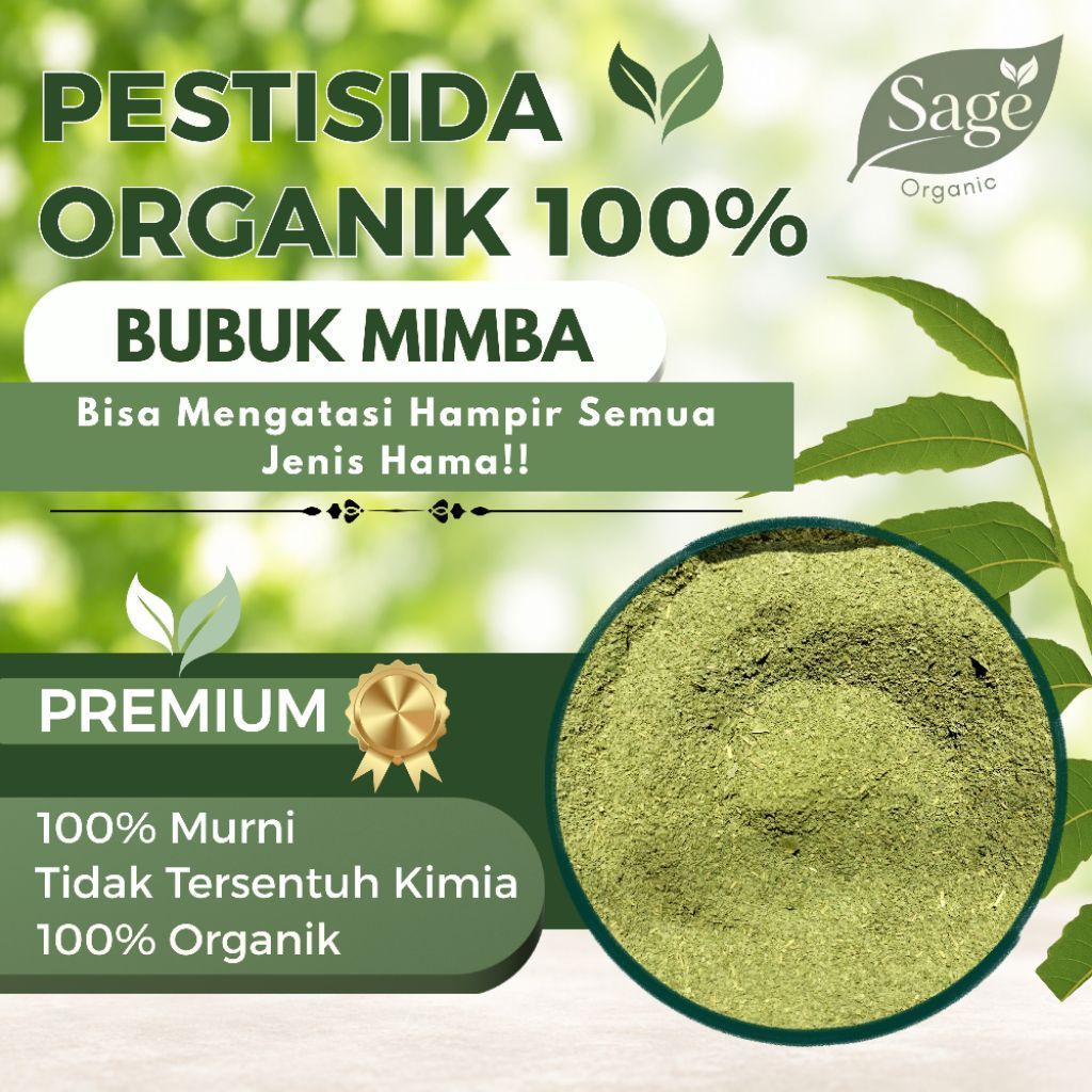 Bubuk daun mimba 100%murni, 100%organik, tanpa campuran untuk Pestisida