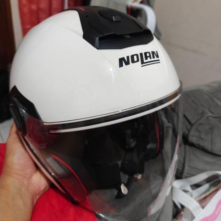 Nolan Helm Half Face Special White Glossy