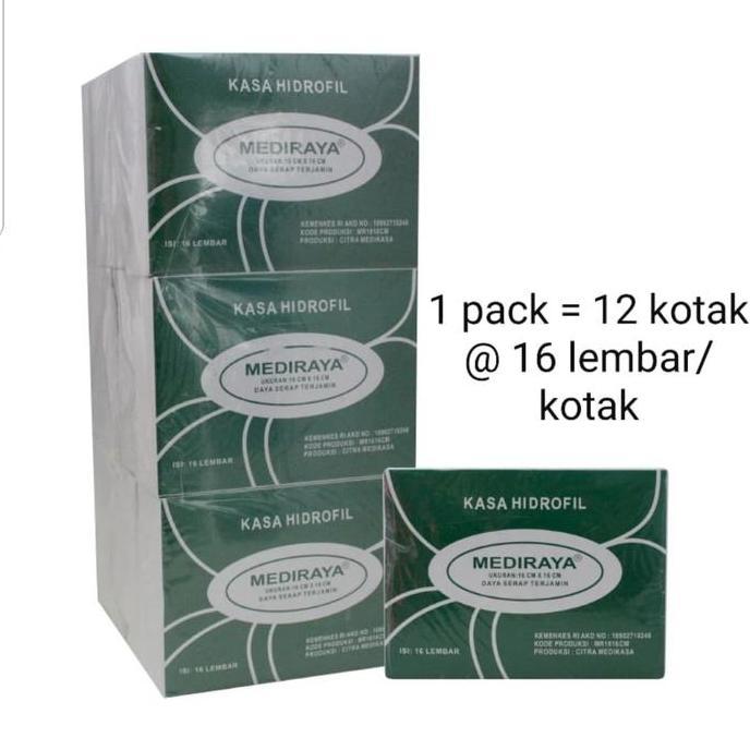 Wutwut- Kain Kasa/Kasa Steril/Kasa Hidrofil/Pembalut Luka Mediraya (Per Pack)