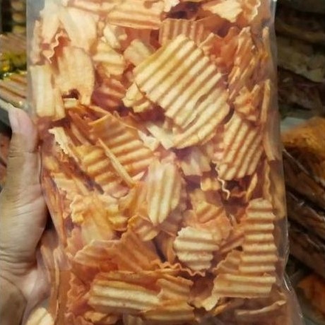 Snack Kiloan Keripik Singkong Sambel Balado Tes Gurih
