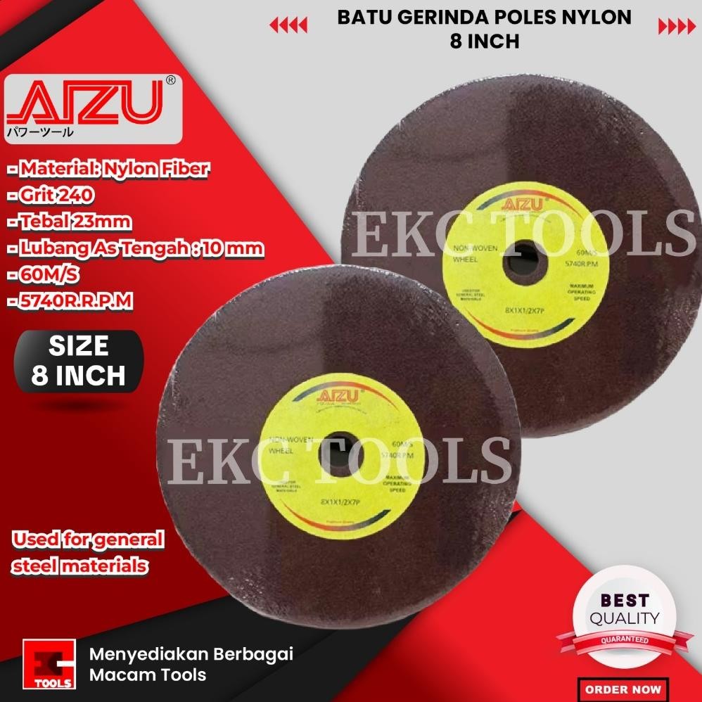 Nylon Grinding fiber polishing wheel 8 inch batu gerinda poles nylon aSt