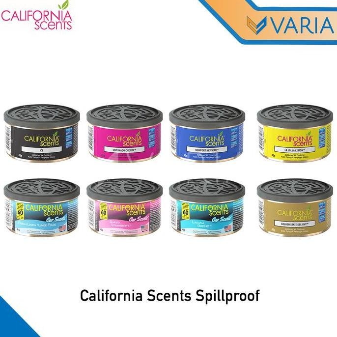 TERBARU - California Scents Spillproof Parfum Pengharum Pewangi Mobil Can Kaleng